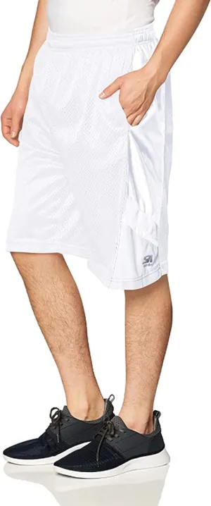 Southpole Men's Athletic Gym Mesh Shorts with Pockets, Lightweight, Quick Dry, Breathable