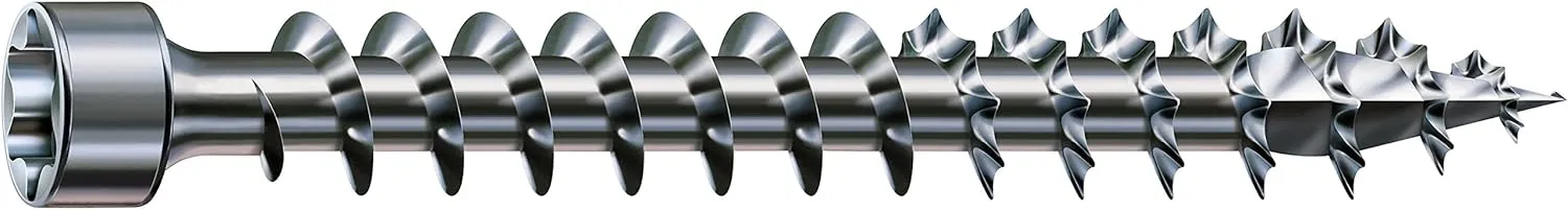 Spax 1211010601605 Screw for Wood Construction, 6 mm x 160 mm, T-Star Plus, Cylindrical Head, Full Thread, Cut Point, Wirox A3J 4CUT