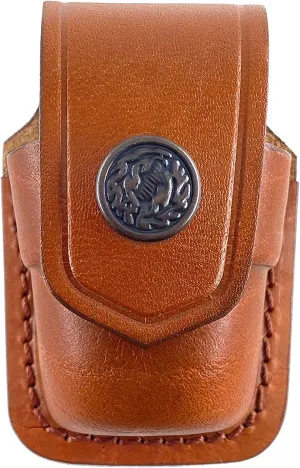 Speedloader Pouch for 357 Magnum 6 & 7 Shots, 44 Magnum 5 Shot, S&W .38 Special 6 Shot Genuine Leather Single & Double Speedloader Carrier/Case Handmade (Brown, Black)