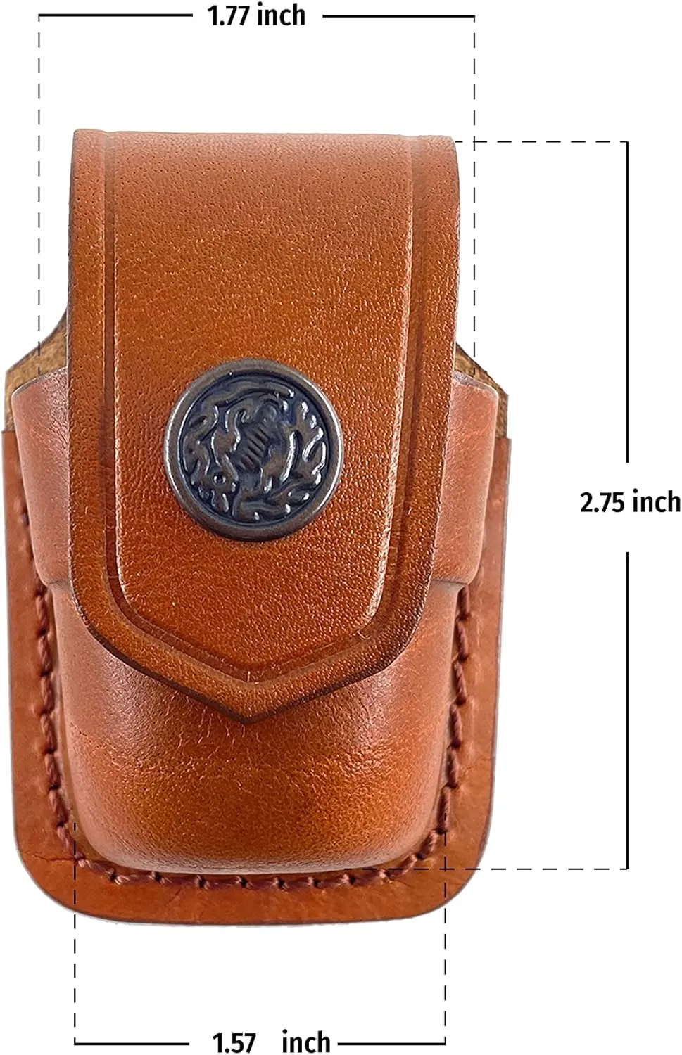 Speedloader Pouch for 357 Magnum 6 & 7 Shots, 44 Magnum 5 Shot, S&W .38 Special 6 Shot Genuine Leather Single & Double Speedloader Carrier/Case Handmade (Brown, Black)