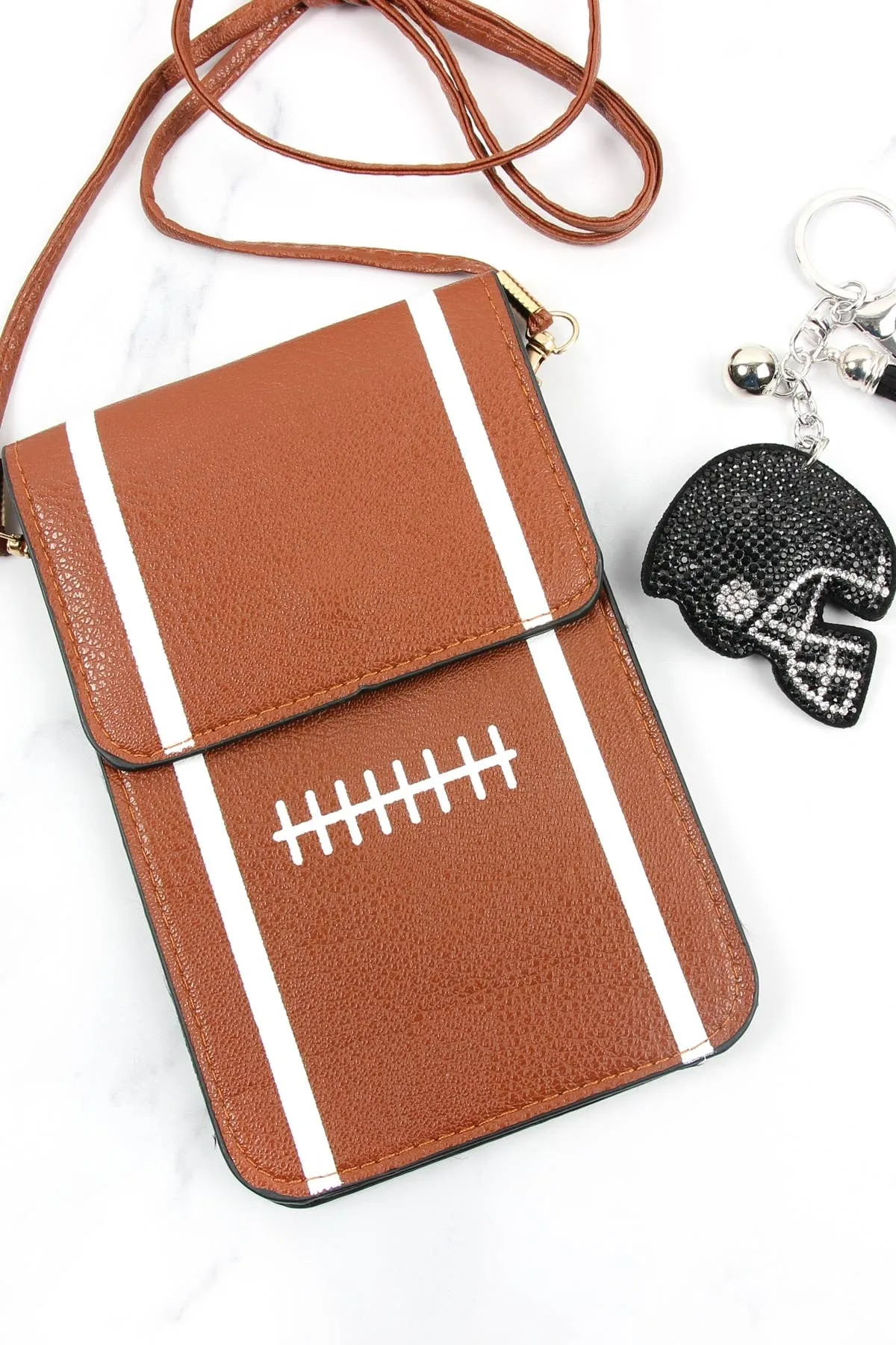 Sports Ball Cellphone Holder Crossbody Bag