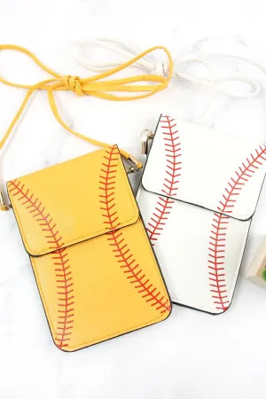 Sports Ball Cellphone Holder Crossbody Bag
