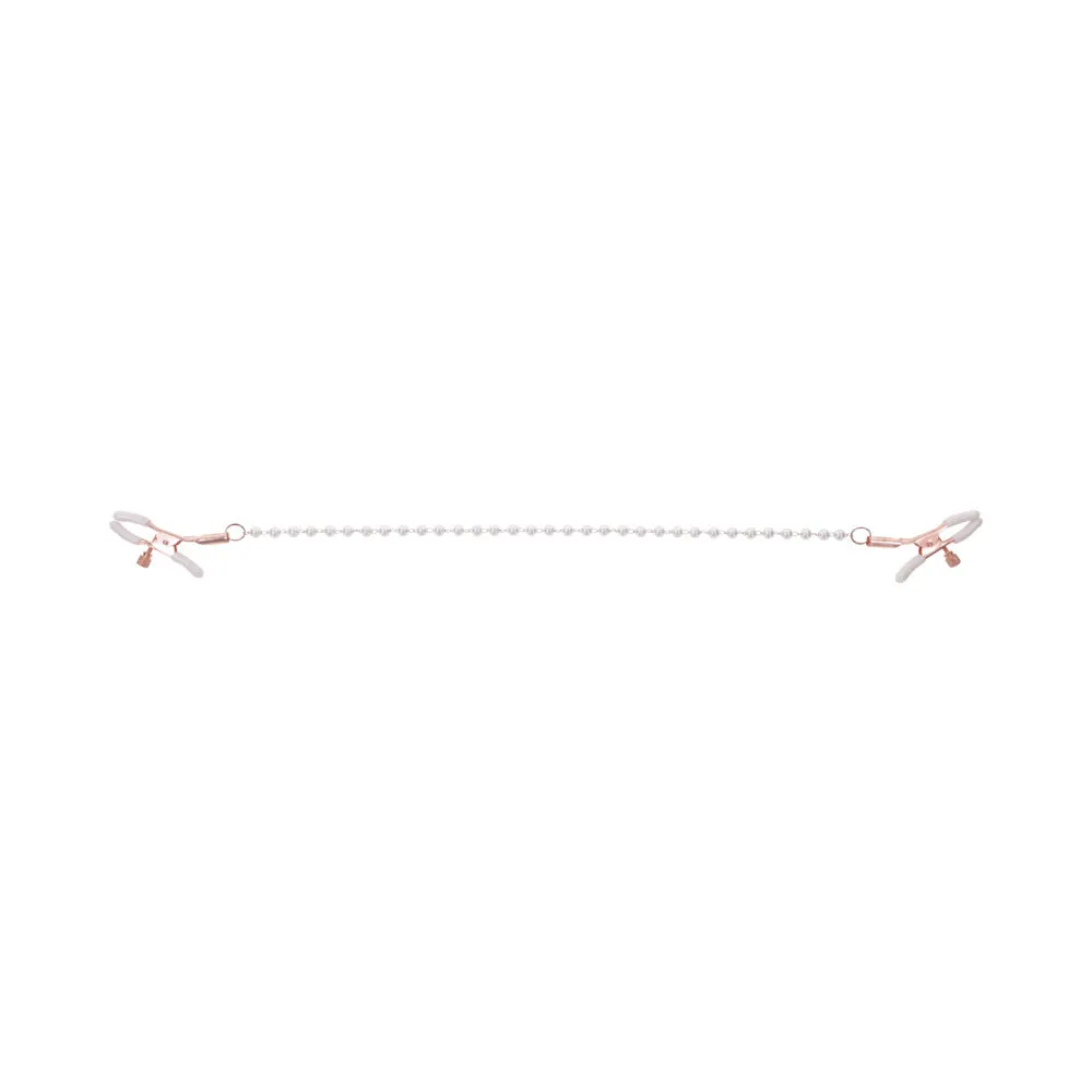 Sportsheets Sex & Mischief Peaches 'n CreaMe Pearl Nipple Clamps