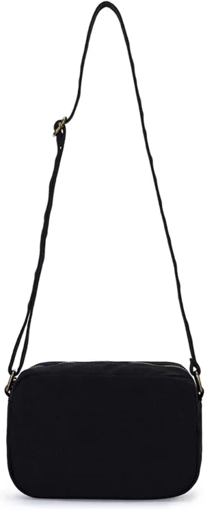 Square Crossbody Bag with Adjustable Length, Women Cotton Canvas Casual Shoulder Work Bag