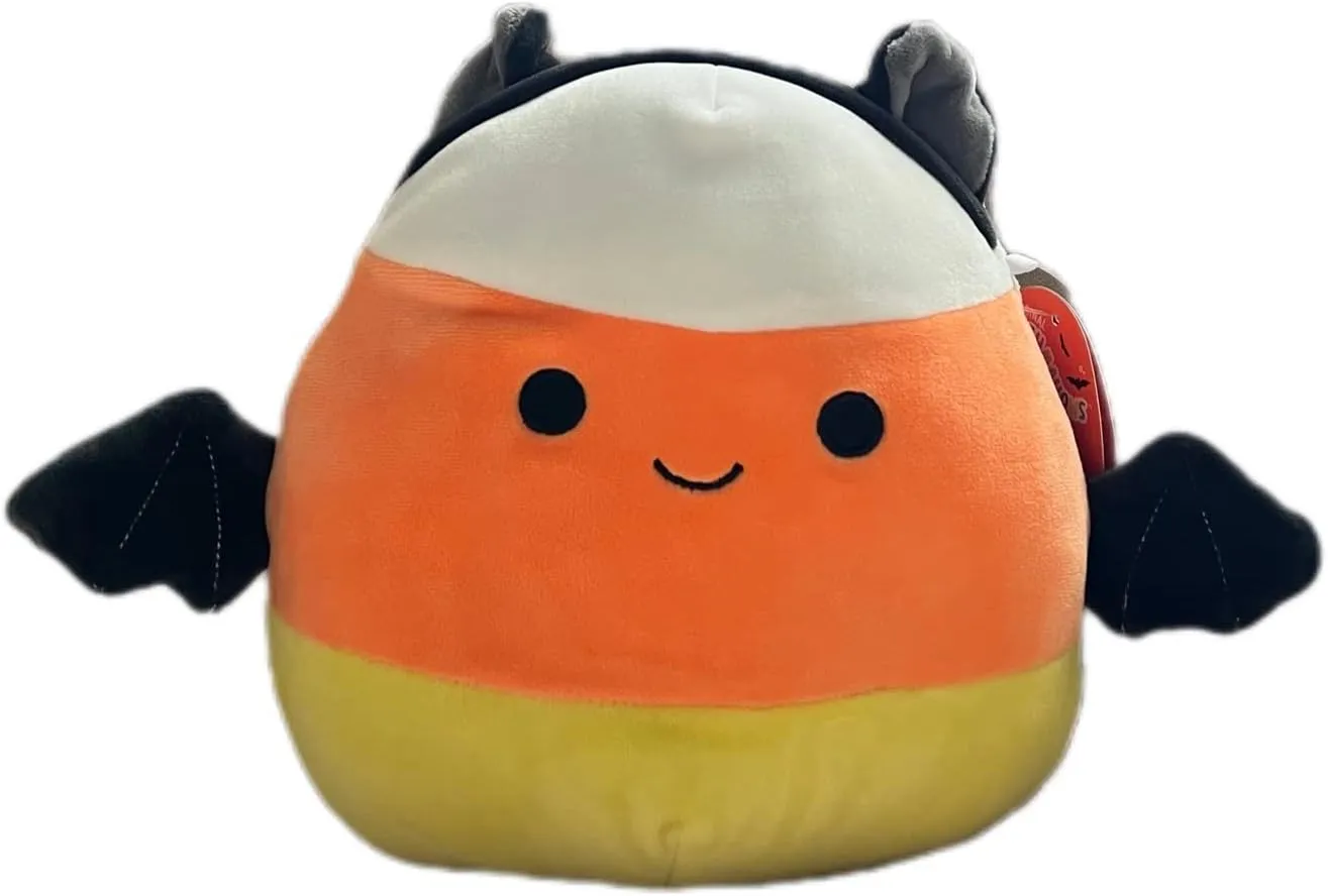 Squishmallows New 8" Delie The Candy Corn Bat - Official Kellytoy 2022 Halloween Plush - Cute and Soft Stuffed Toy - Great for Kids