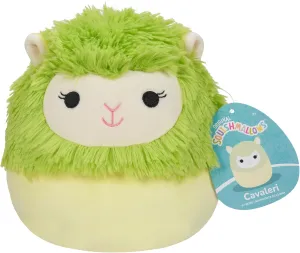 Squishmallows SQCR05374 7.5-Inch-Cavaleri The Lime Green Alpaca, Multicolour