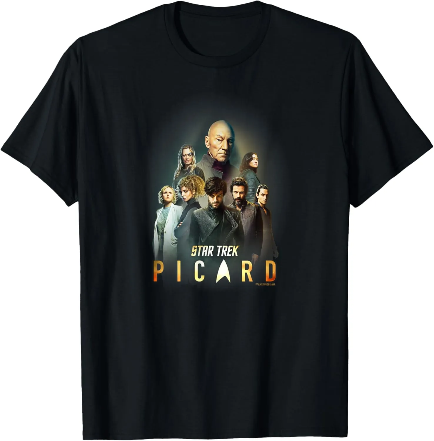 Star Trek: Picard Cast Collage Logo T-Shirt