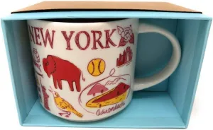 Starbucks Been There Series New York Knickerbocker State Ceramic Mug, 14 Oz