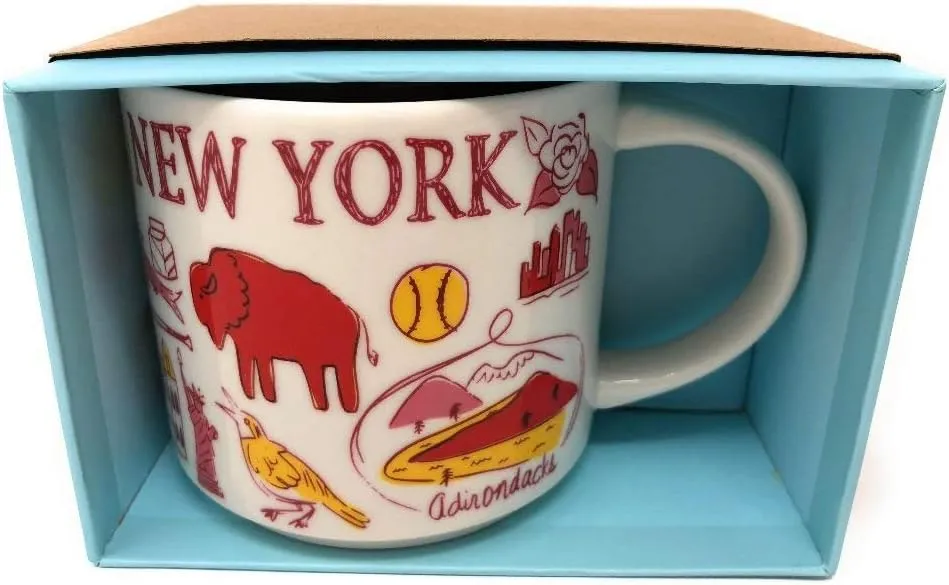 Starbucks Been There Series New York Knickerbocker State Ceramic Mug, 14 Oz