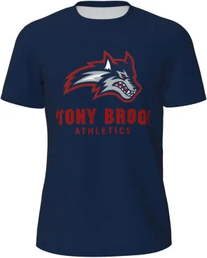 Stony Brook University Men's Lightweight Breathable Mesh Short Sleeve T-Shirt