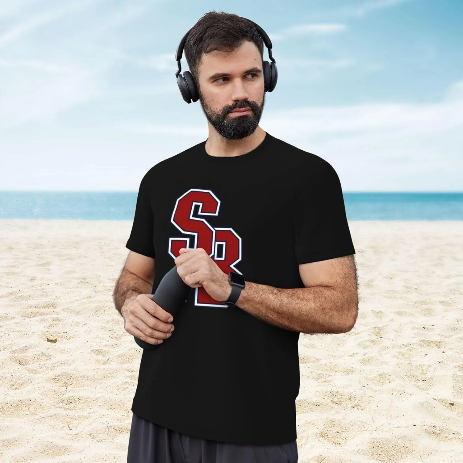 Stony Brook University Men's Lightweight Breathable Mesh Short Sleeve T-Shirt