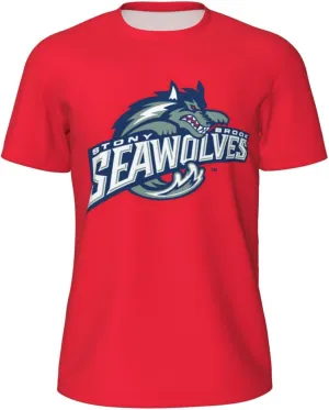 Stony Brook University Men's Lightweight Breathable Mesh Short Sleeve T-Shirt