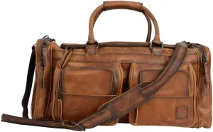 StS Ranchwear Western Duffel Bag Mens Tucson Leather Brown STS31674