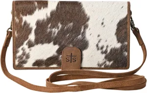 STS Ranchwear Womens Yetzy Organizer Tornado/Cowhide Leather Crossbody Bag