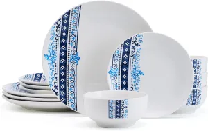 Studio Nova Michele 12 Piece Dinnerware Set, Service for 4, White