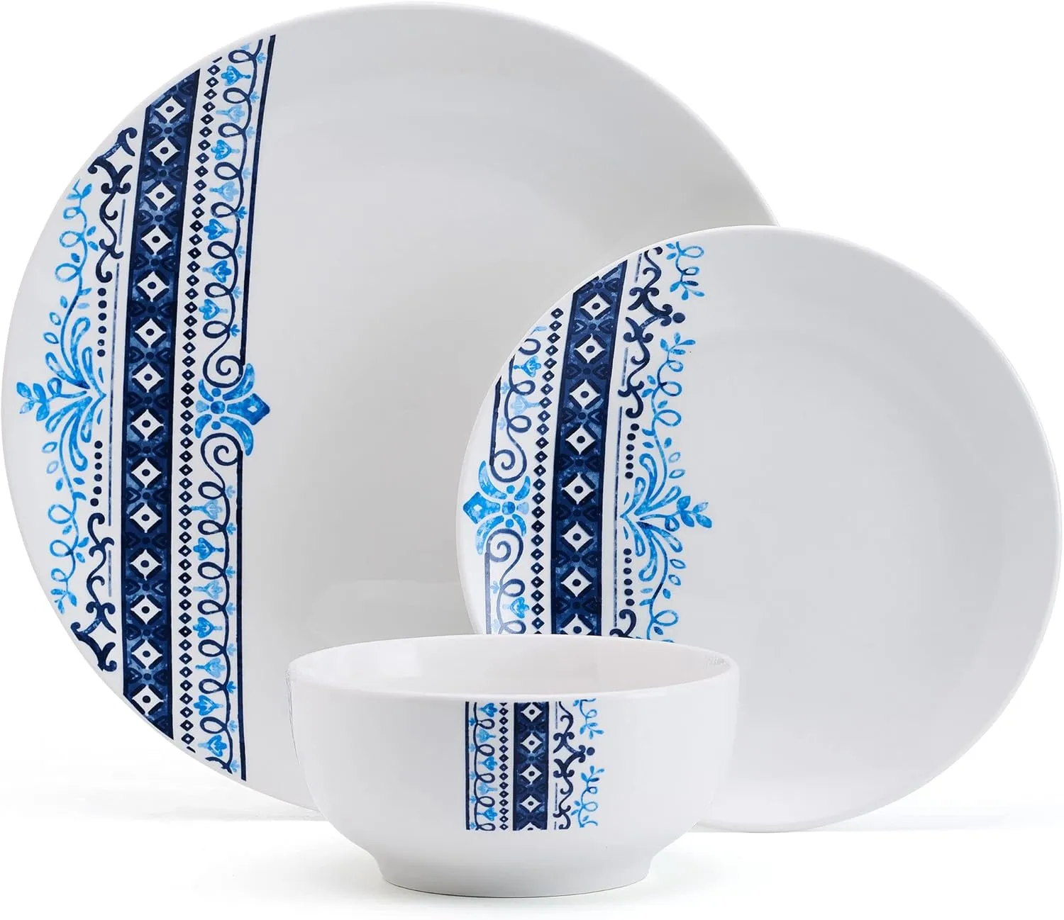 Studio Nova Michele 12 Piece Dinnerware Set, Service for 4, White