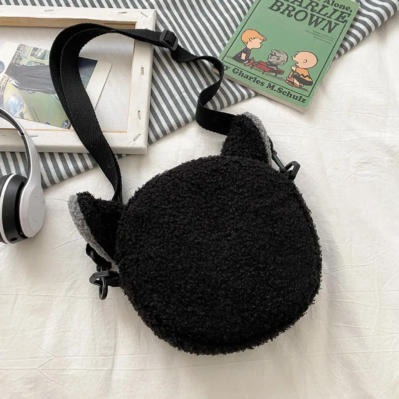 Style Ugly Cute Winter Versatile Plush Crossbody Bags