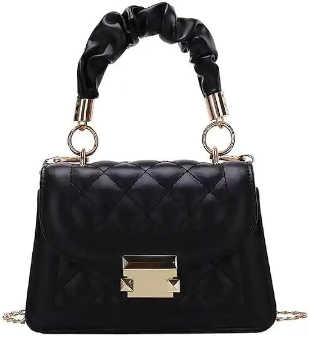 Stylish Korean Diamond Lattice Design Small Shoulder Bag
