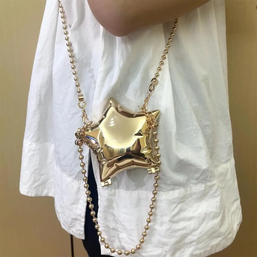 Stylish Lightweight Evening Bag With Chain Strap For Trendy Women and Girls Small Shoulder Bag Crossbody Purse