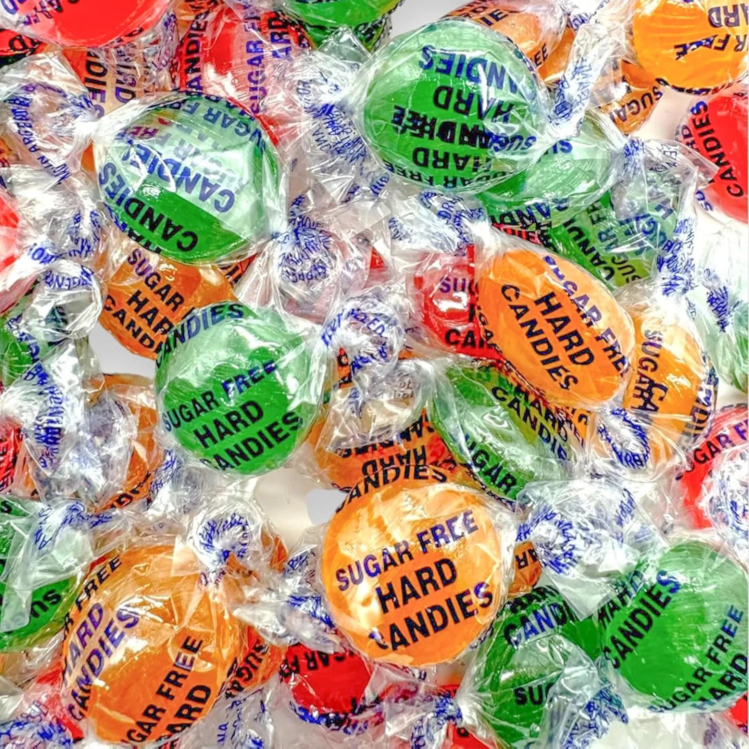 Sugar Free Assorted Fruit Flavors Hard Candy Variety Pack - 1lb Bag of Mima's Memorial Day Mega Sale Hard Treats Individually Wrapped - Delicious Fruit Flavors Bulk Candy