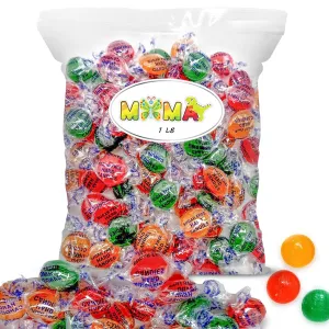 Sugar Free Assorted Fruit Flavors Hard Candy Variety Pack - 1lb Bag of Mima's Memorial Day Mega Sale Hard Treats Individually Wrapped - Delicious Fruit Flavors Bulk Candy