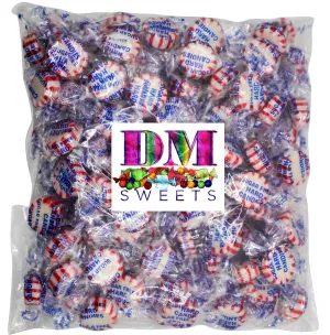 Sugar Free Peppermint Starlights - 2.5 lbs of Individually Wrapped Hard Candy