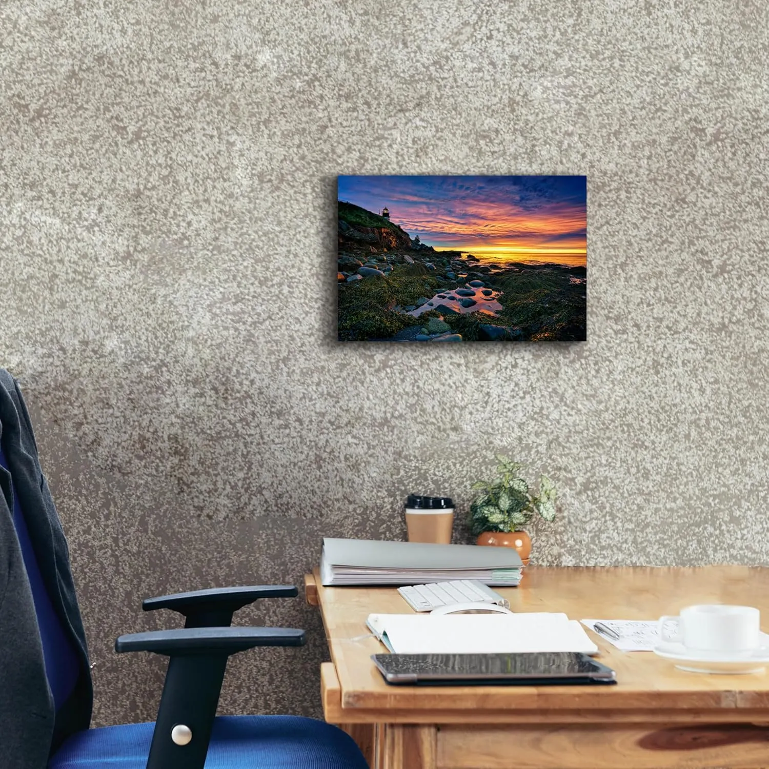 'Sunrise At West Quoddy Head' by Rick Berk Canvas Wall Art, 18" x 12"