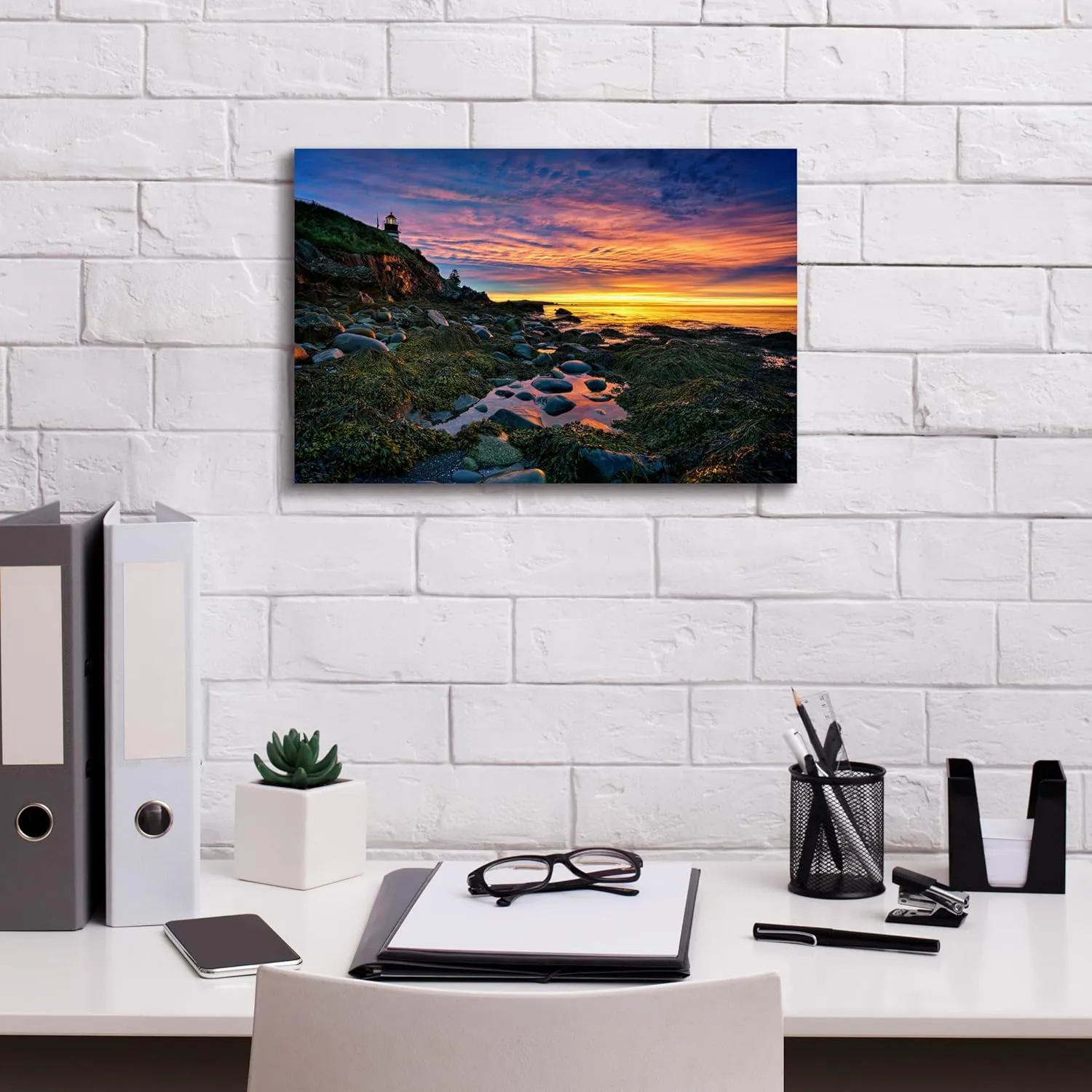 'Sunrise At West Quoddy Head' by Rick Berk Canvas Wall Art, 18" x 12"