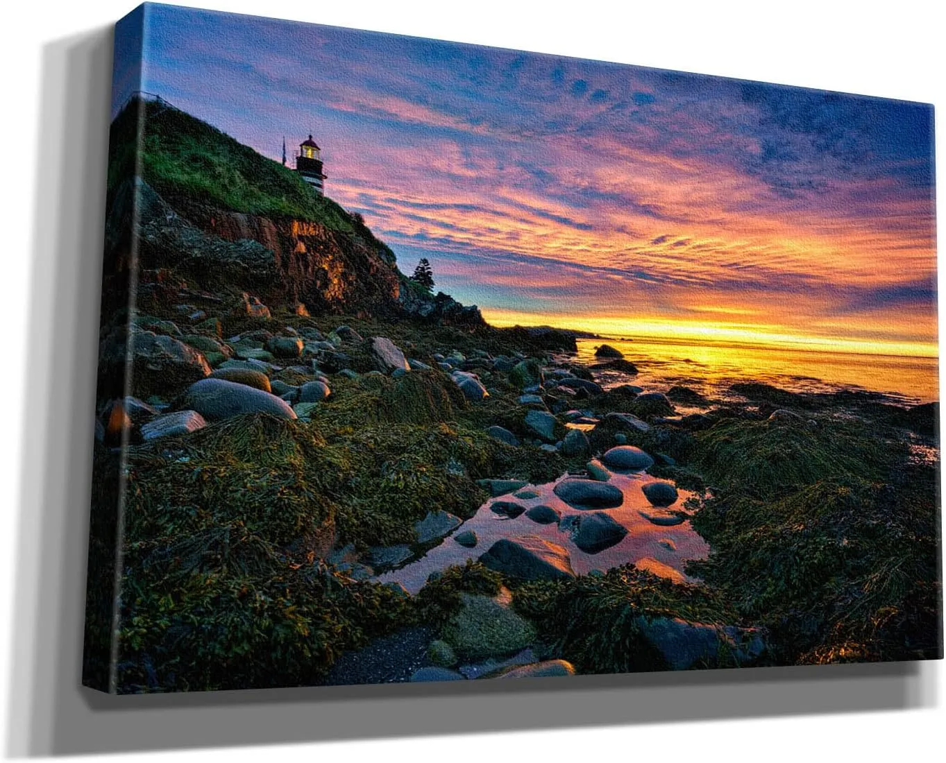 'Sunrise At West Quoddy Head' by Rick Berk Canvas Wall Art, 18" x 12"