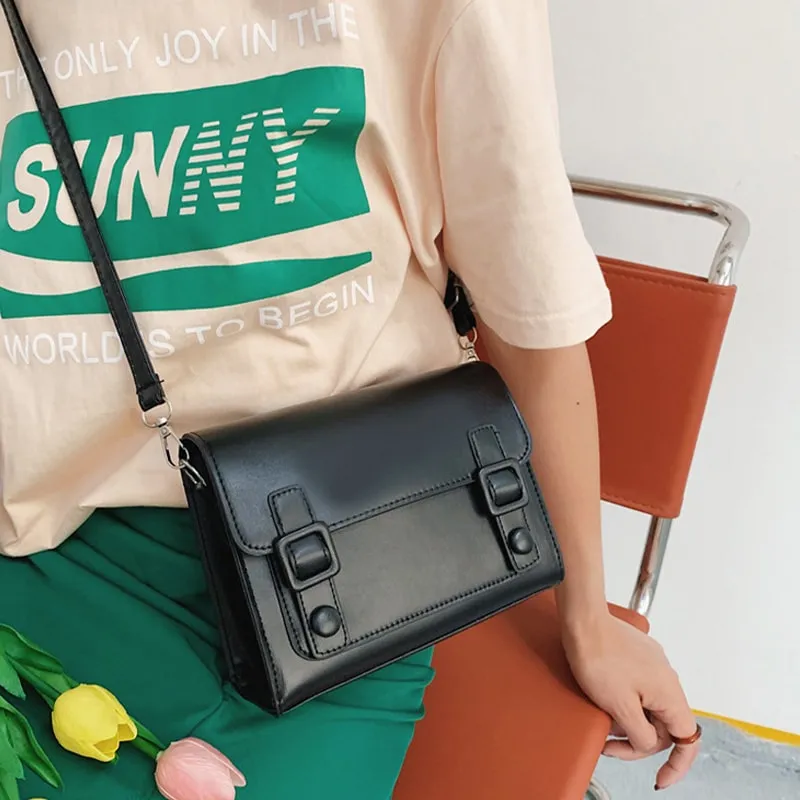 Sweet Preppy Style Candy Color Crossbody Bag