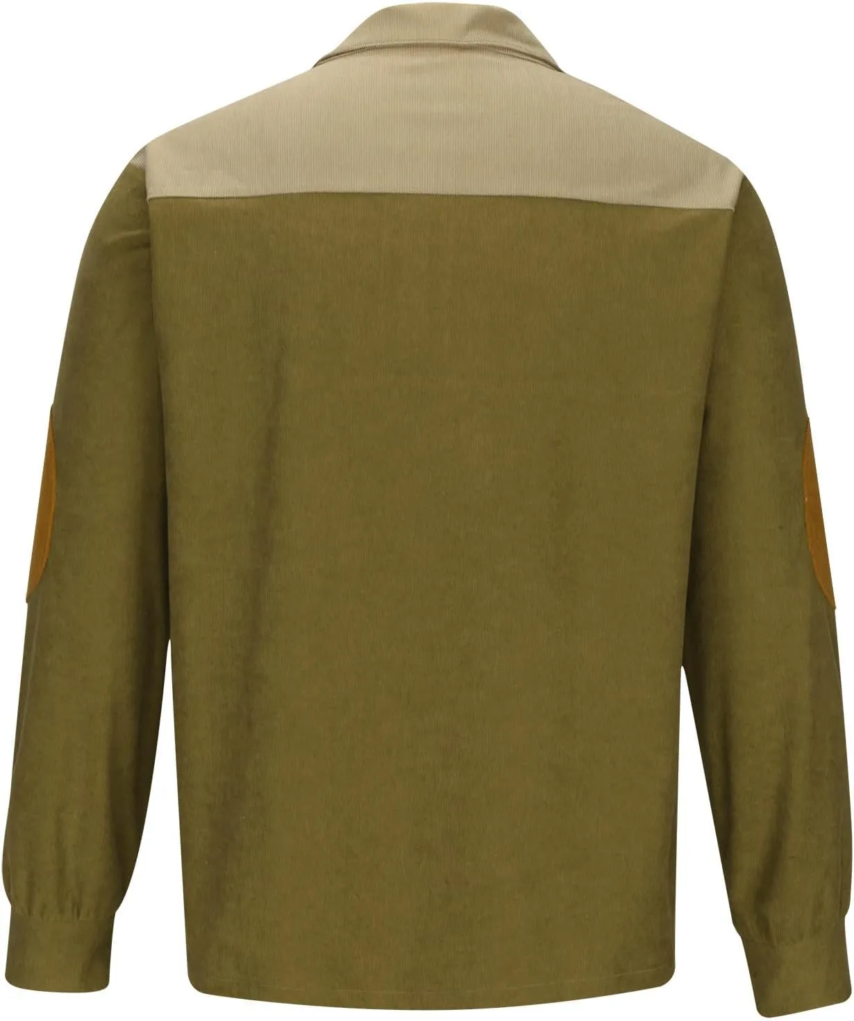 T Shirt for Mens Fall Winter Long Sleeve Neck Corduroy Tops Shirt Man 2025