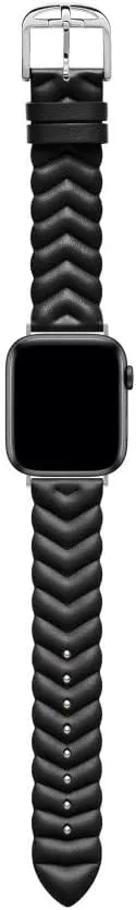 Ted Baker Chevron Leather smartwatch Band Compatible with Apple Watch Strap 38mm, 40mm