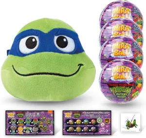 Teenage Mutant Ninja Turtles Mystery Expandable Maxi Plush to UNbox, Collectible Squishy and Soft Plush with 4 Surprise, Limited Edition, Great Toy Gift for Kids Aged 3  (4-Pack)