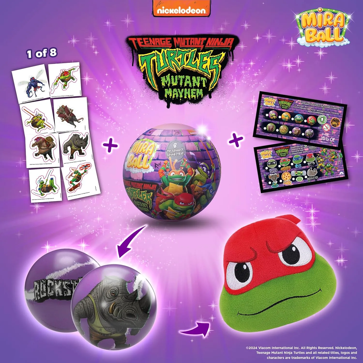 Teenage Mutant Ninja Turtles Mystery Expandable Maxi Plush to UNbox, Collectible Squishy and Soft Plush with 4 Surprise, Limited Edition, Great Toy Gift for Kids Aged 3  (4-Pack)