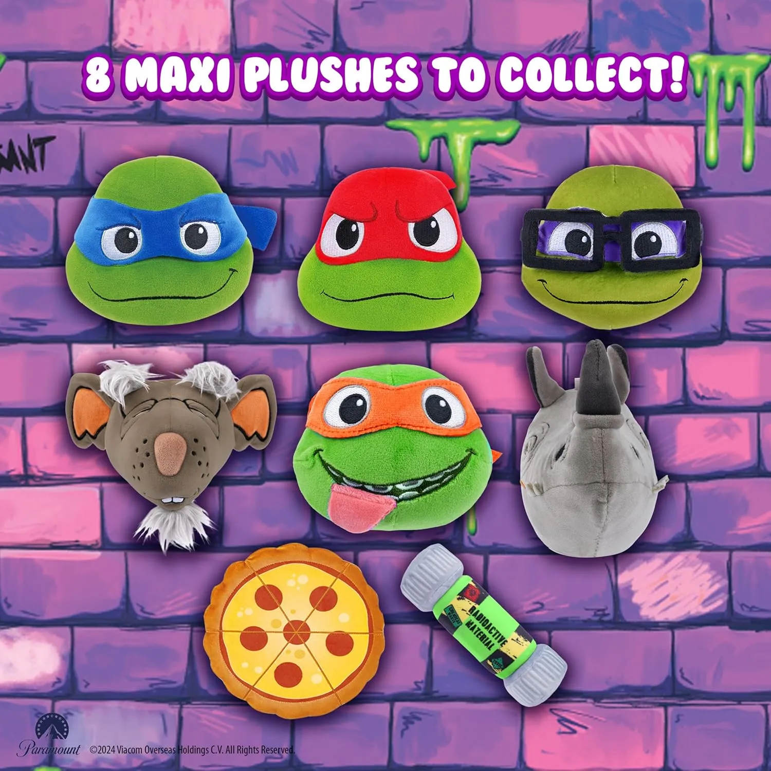Teenage Mutant Ninja Turtles Mystery Expandable Maxi Plush to UNbox, Collectible Squishy and Soft Plush with 4 Surprise, Limited Edition, Great Toy Gift for Kids Aged 3  (4-Pack)
