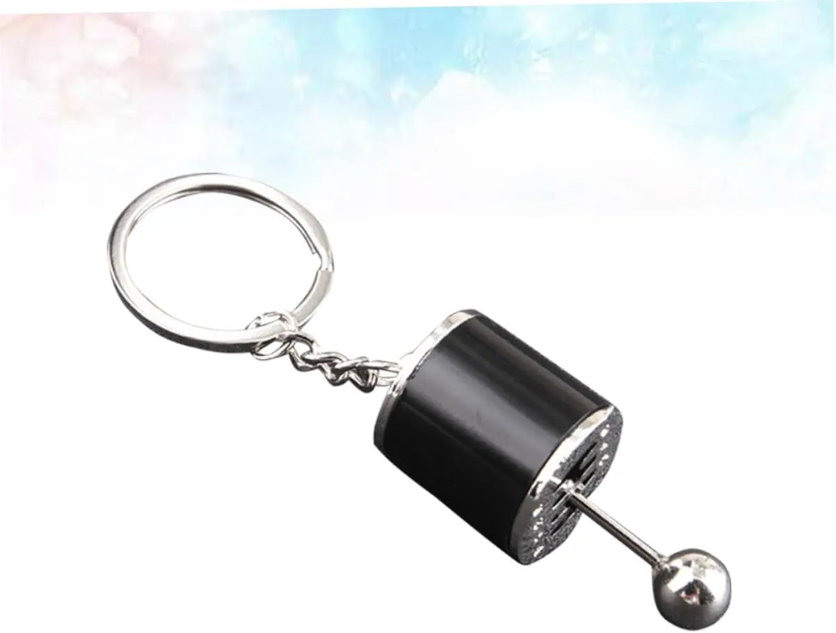 TENDYCOCO 3 Pcs Key Ring Keychain Key Fob Metal Keyring Gear Car