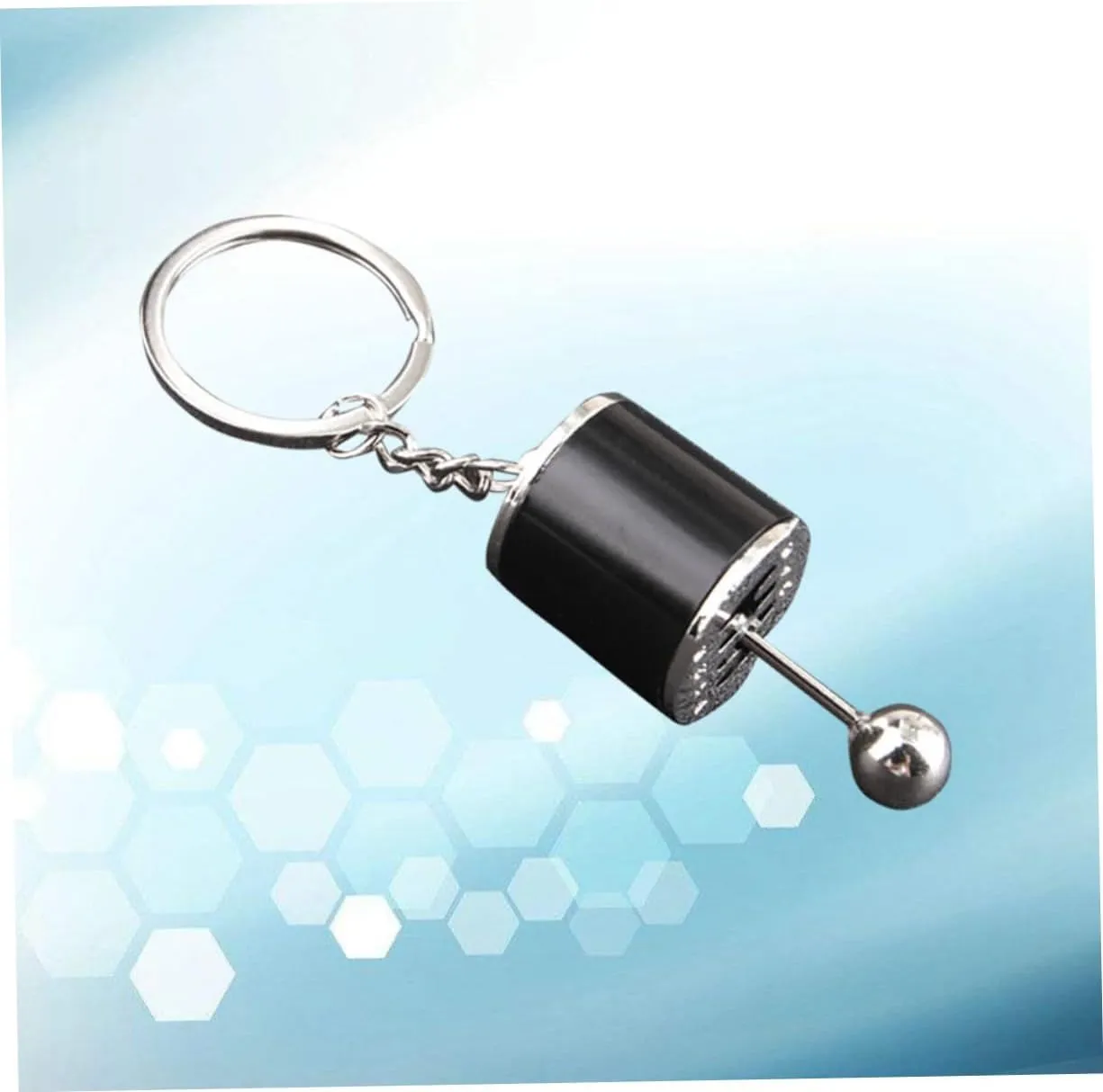 TENDYCOCO 3 Pcs Key Ring Keychain Key Fob Metal Keyring Gear Car
