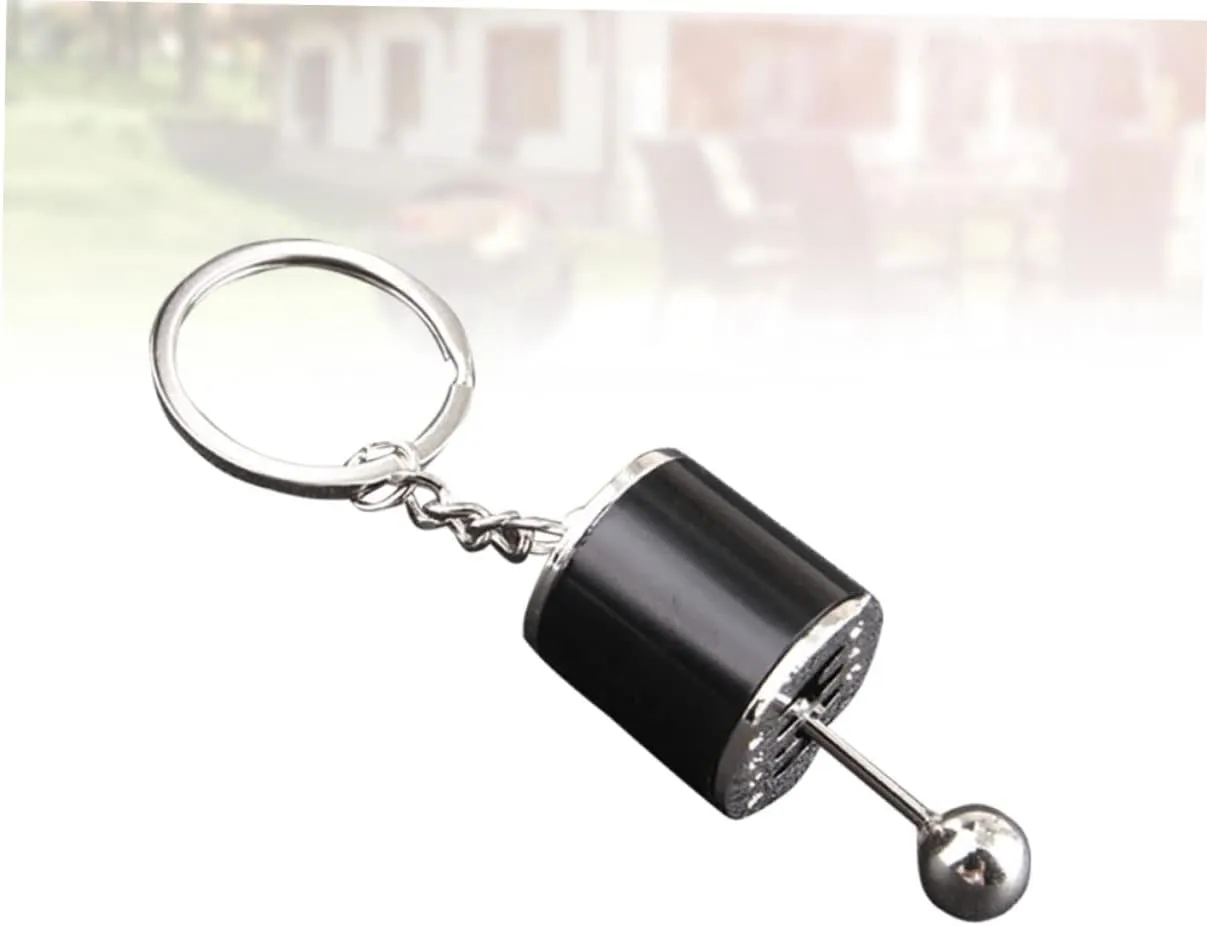 TENDYCOCO 3 Pcs Key Ring Keychain Key Fob Metal Keyring Gear Car