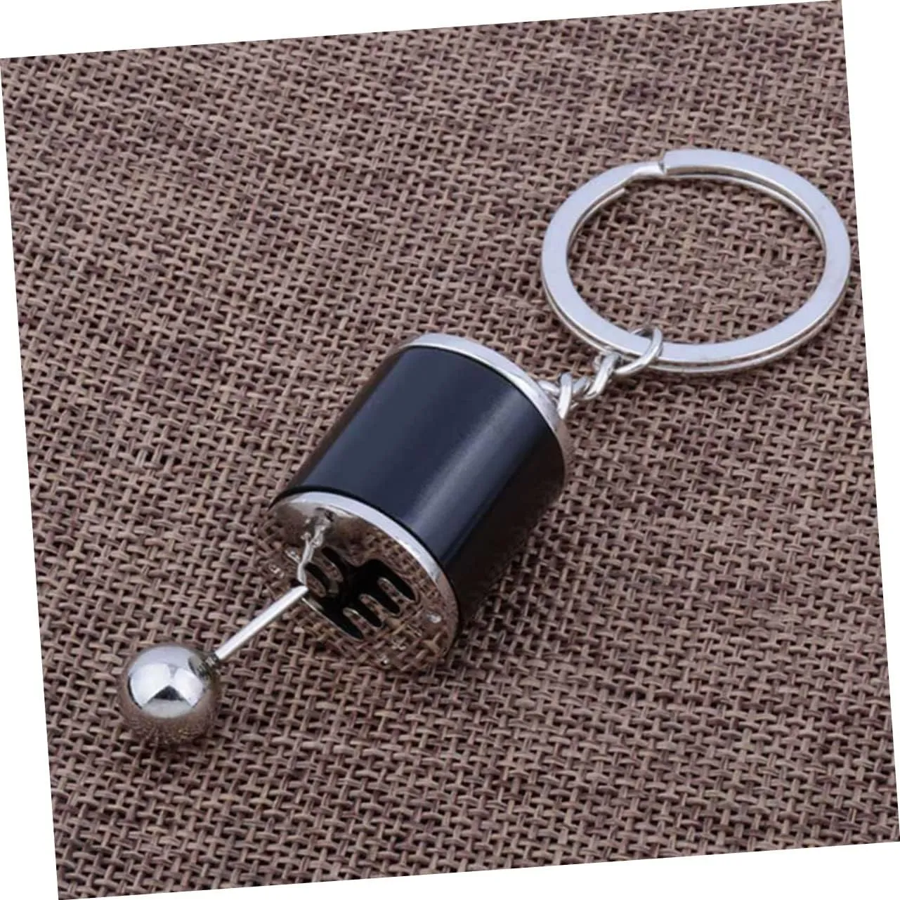 TENDYCOCO 3 Pcs Key Ring Keychain Key Fob Metal Keyring Gear Car