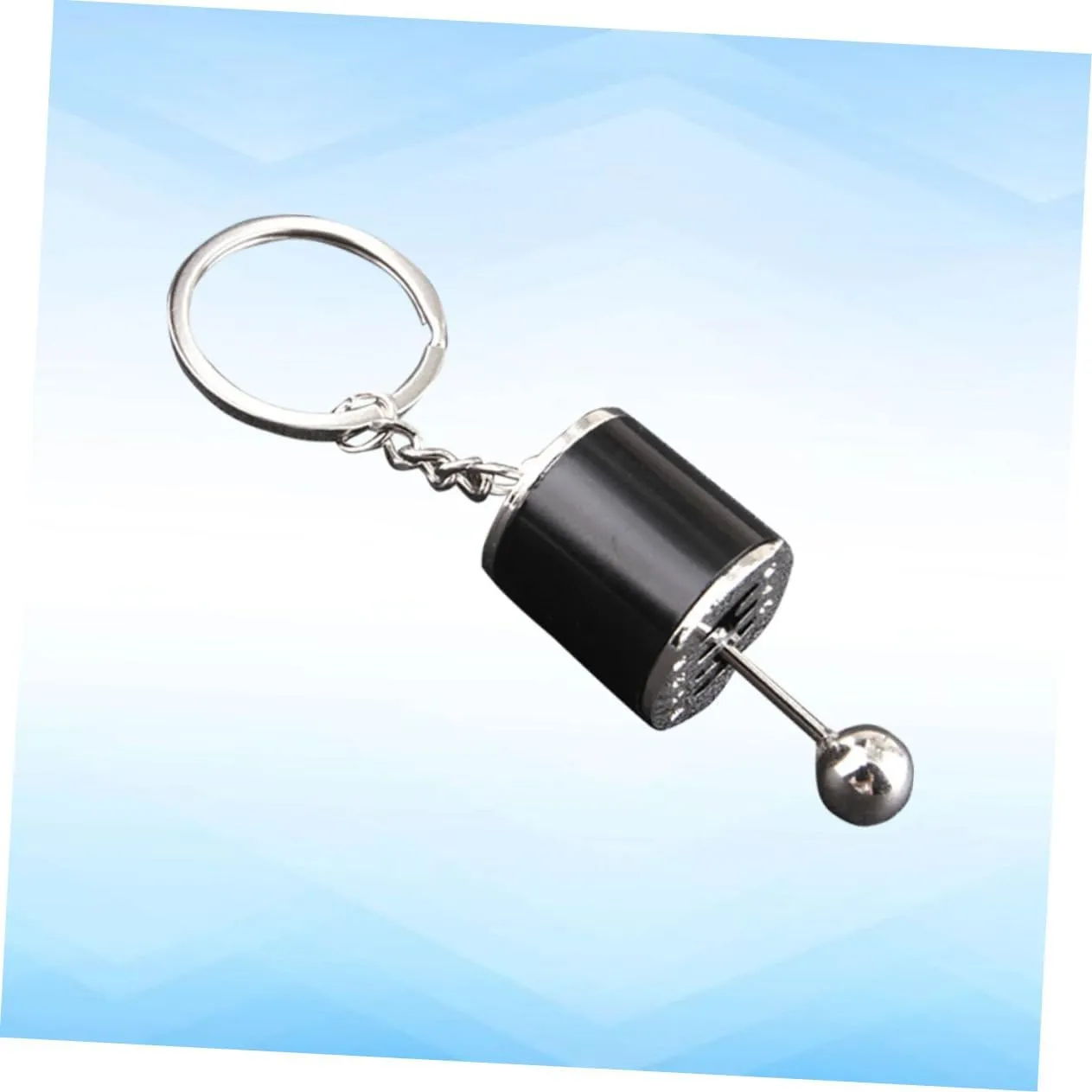 TENDYCOCO 3 Pcs Key Ring Keychain Key Fob Metal Keyring Gear Car