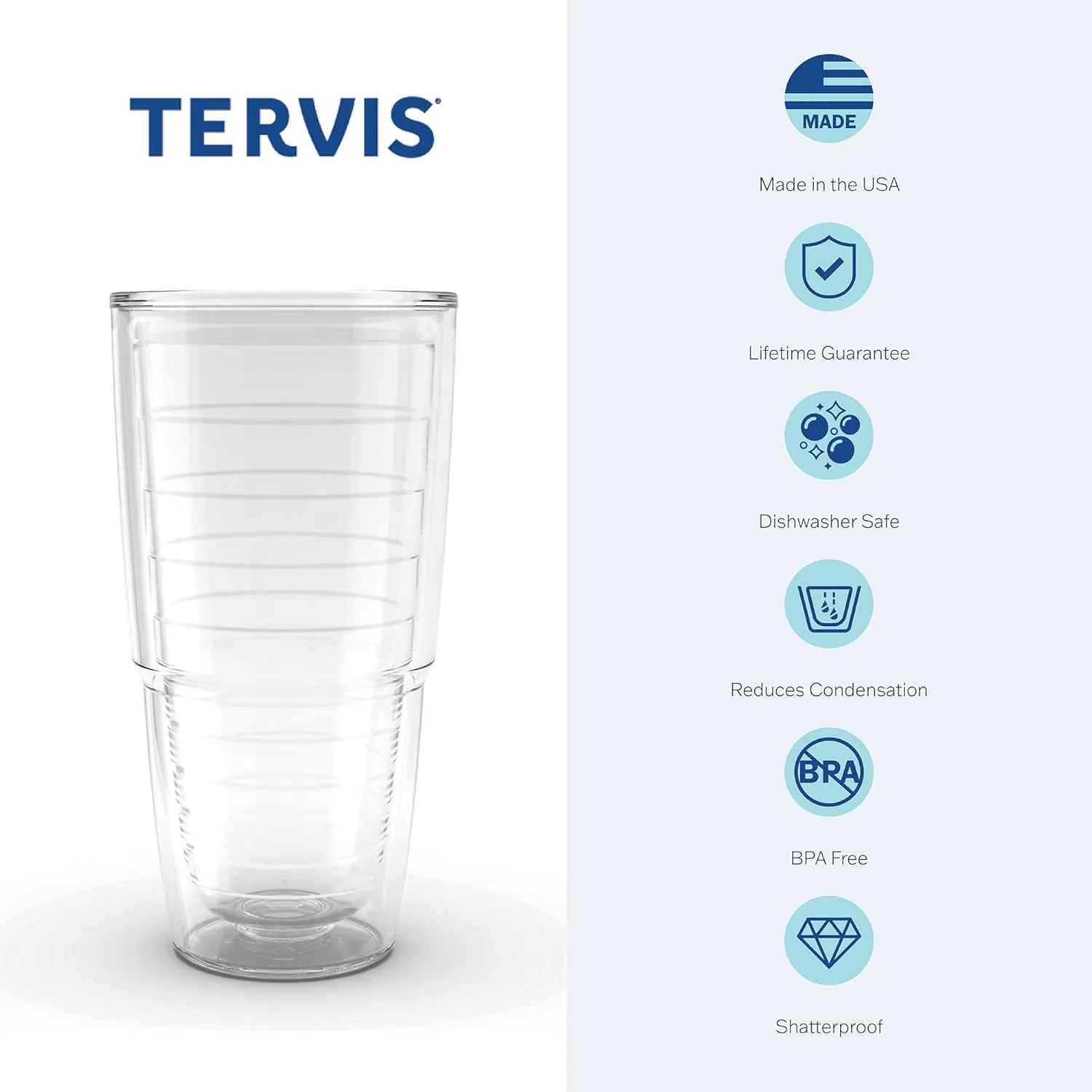 Tervis Made in USA Double Walled NBA Boston Celtics Insulated Tumbler Cup Keeps Drinks Cold & Hot, 24oz, Genuine