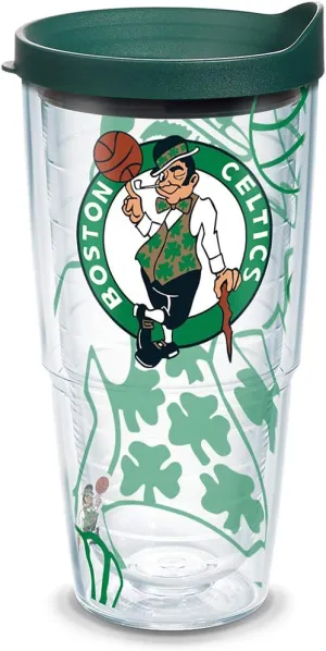 Tervis Made in USA Double Walled NBA Boston Celtics Insulated Tumbler Cup Keeps Drinks Cold & Hot, 24oz, Genuine