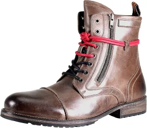 Testosterone Shoes Men's Pool Side Genuine Leather Combat Boot