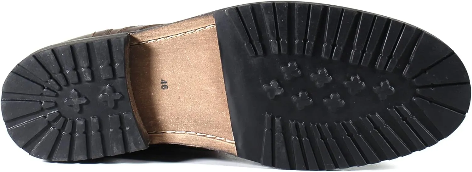 Testosterone Shoes Men's Pool Side Genuine Leather Combat Boot