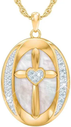The Danbury Mint Daughter/Grandaughter Greatest Blessing Pendant - Religious Jewelry - Daughter Necklace - Granddaughter Necklace - Communion gifts #1570-0016