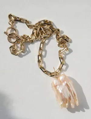 The Hand of Protection Pearl Necklace