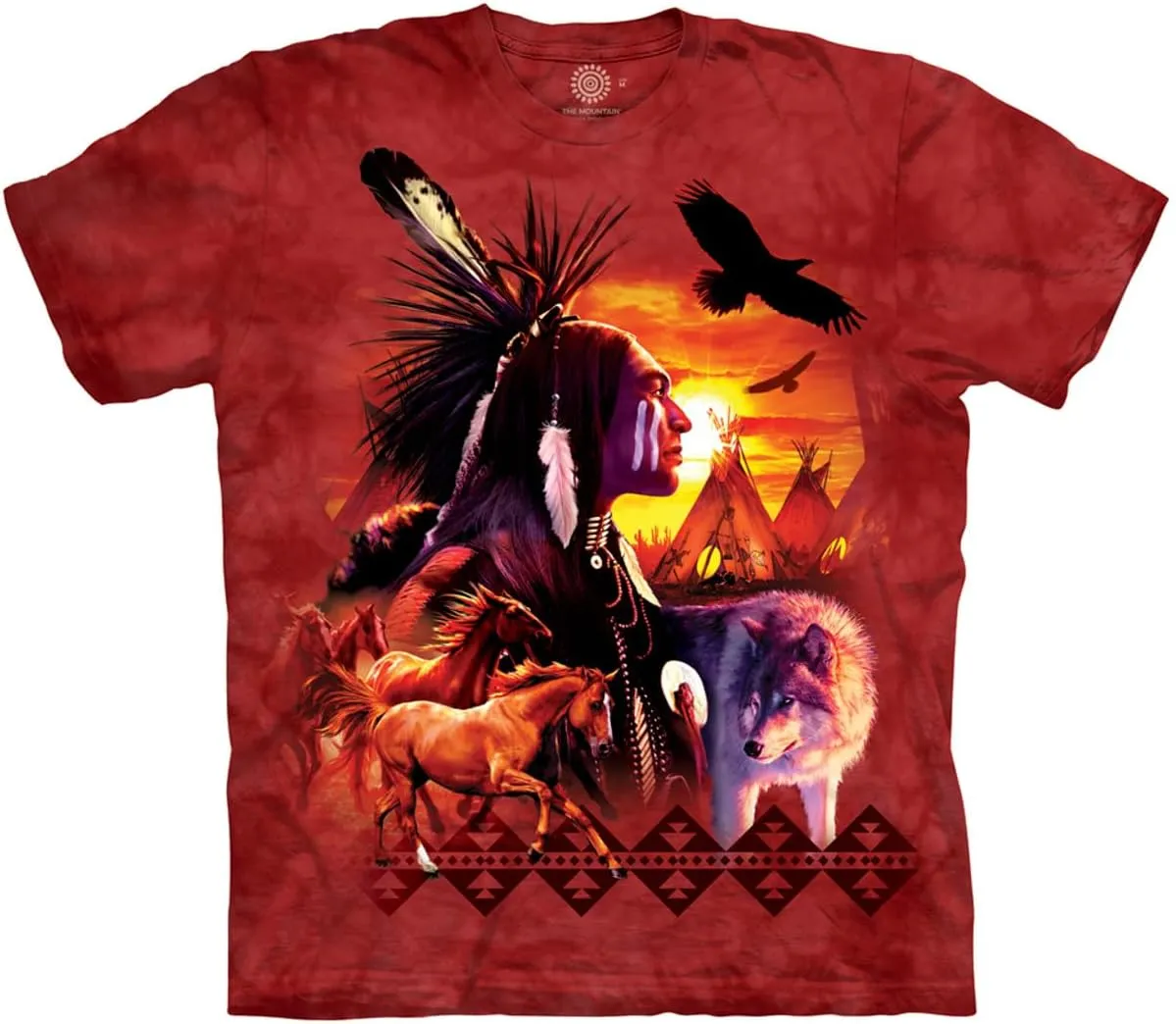 The Mountain Indian Collage T-Shirt