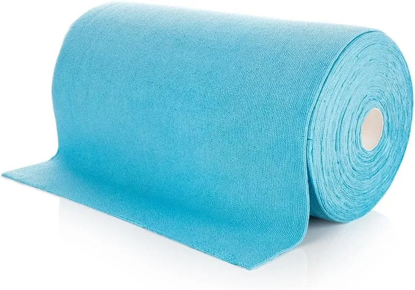 The Rag Company - Ultra Rip N' Rag XL Premium Reusable Pearl-Weave Microfiber Towels for Coatings, Glass, Detailing, Home, RV and More - 50 Count - Quality 70/30 Blend - 280gsm 16" x 16" - Ultra Blue