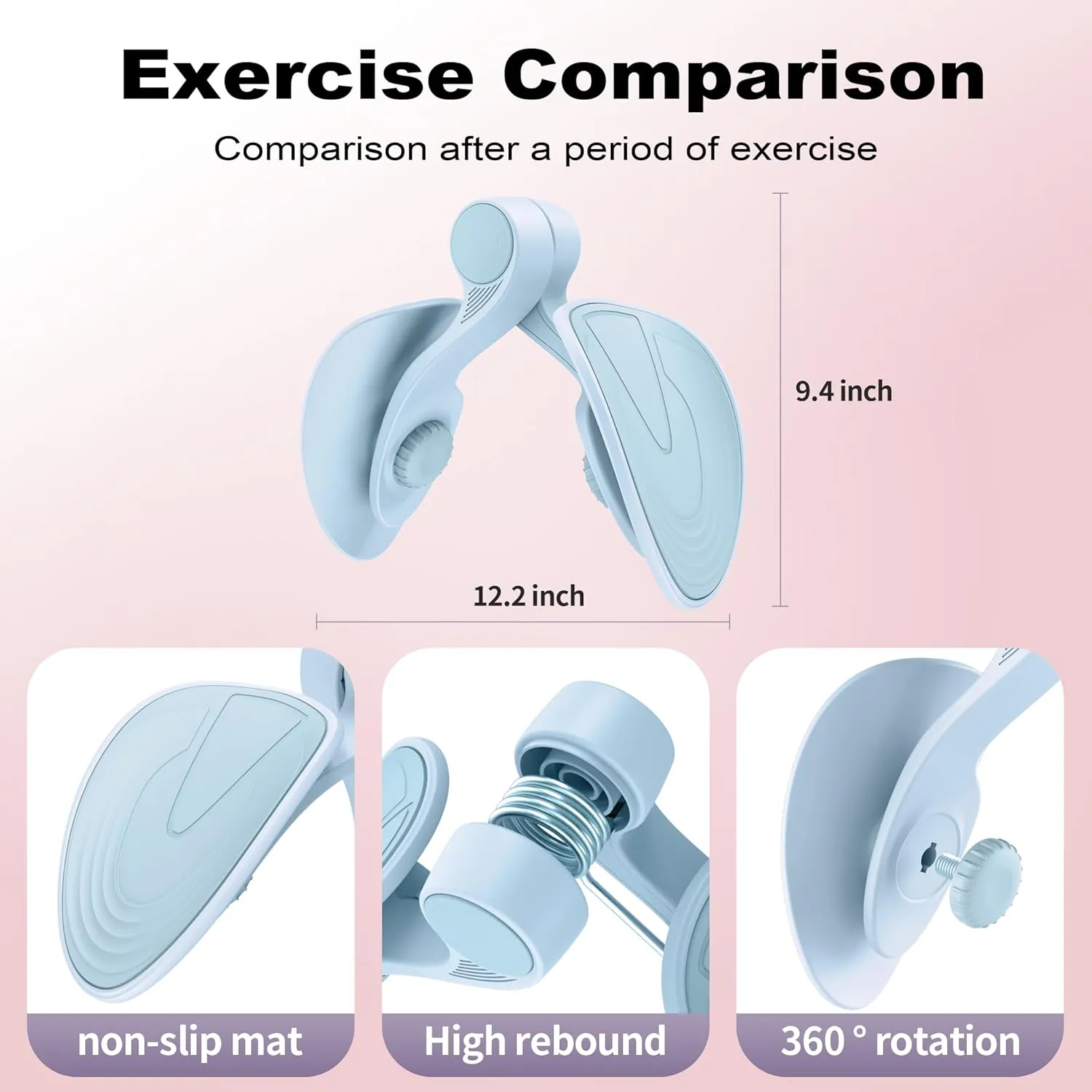 Thigh Master - Thigh & Hip Strengtheners,Thigh Toner & Butt, Leg, Arm Toning Master Equipment for Home Gym Workout