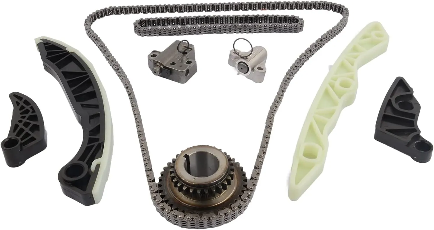 Timing Chain Kit Replacement for 2008-2015 Mitsubishi Lancer EVO X Ralliart 2.0 Turbo 4B11 MN183891 (9 Pieces)